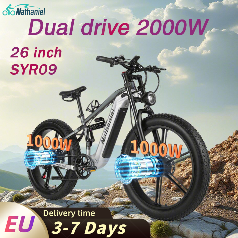 Dual Motor Ebike Kit 2000W - Bicicleta eléctrica Nathaniel SYR09 de doble