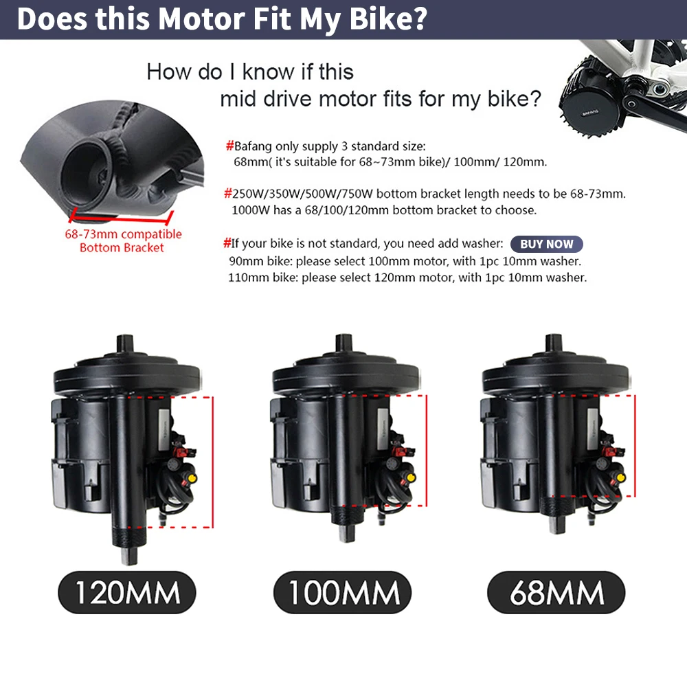 Bafang BBSHD 1000W 52V 48V 68m - Mid Drive Conversion Kit 1000W reseña y precio