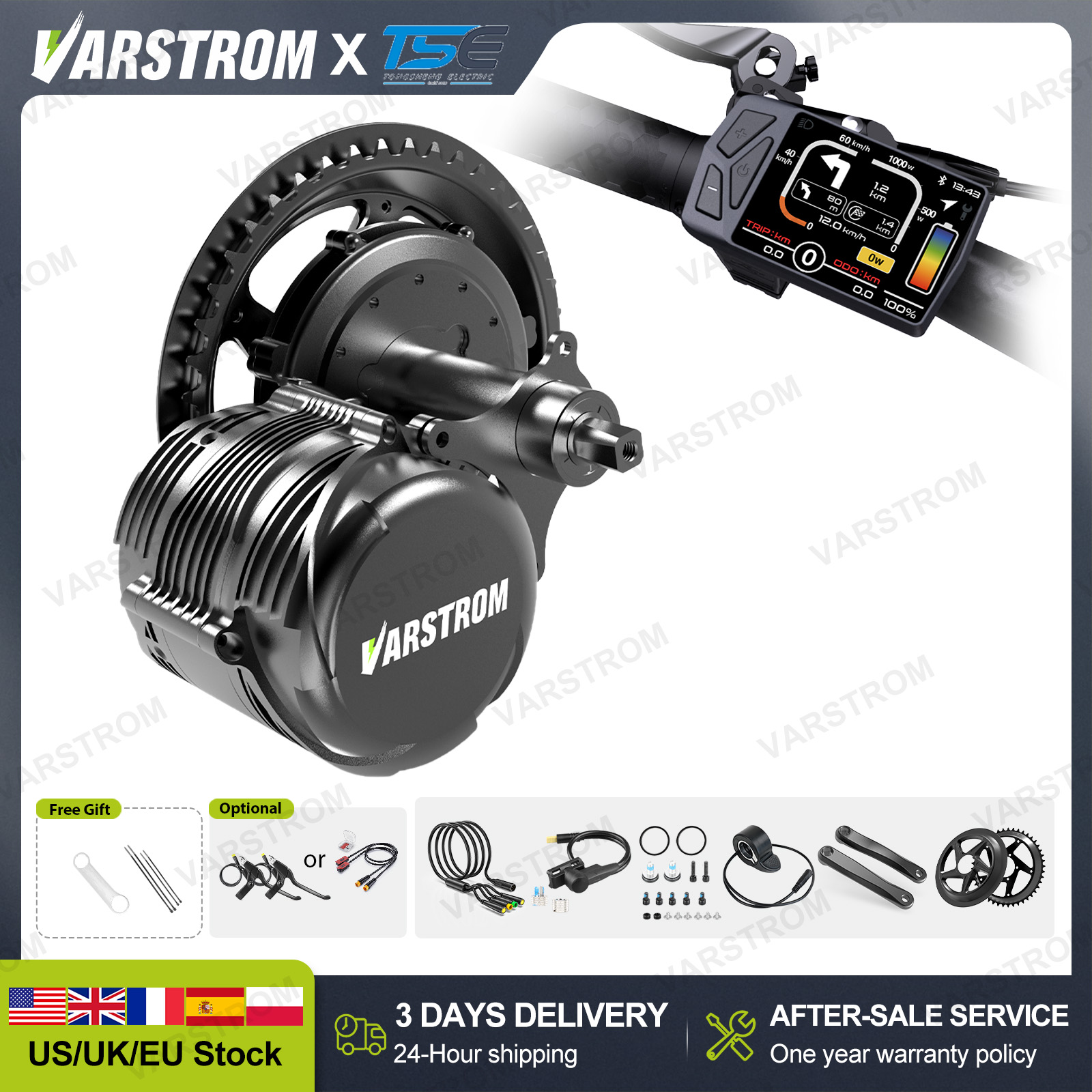 [Entrega rápida en 3 días en E - Mid Drive Conversion Kit 1000W reseña y precio